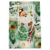Nostalgische Kitschmas  Medium Cadeauzakje (Achterkant)