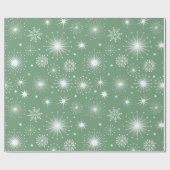 Nostalgische Kitschmas-sterren Cadeaupapier (Vlak)