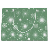 Nostalgische Kitschmas Sterren Groot Cadeauzakje (Voorkant)