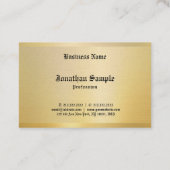 nostalgische klassieker look oude stijl tekst gou visitekaartje (Achterkant)