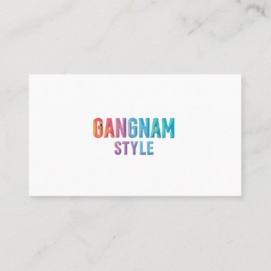 Nostalgische klassieker visitekaartje (Achterkant)