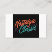 Nostalgische klassieker visitekaartje (Voorkant)