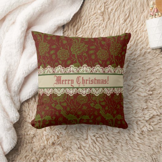 Nostalgische klassieker William Morris Red Holiday Kussen (Deken)