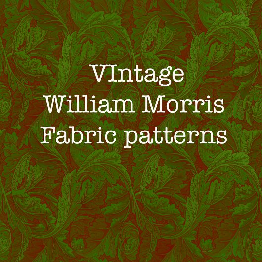 Nostalgische klassieker William Morris Red Holiday Kussen