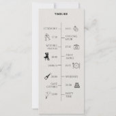 Nostalgische krant bruiloft programma (Achterkant)