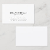Nostalgische look Classic Elegant Minimalistic Pla Visitekaartje (Voorkant / Achterkant)