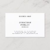 Nostalgische look Elegant Eenvoudige Sjabloon Retr Visitekaartje (Achterkant)