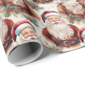 Nostalgische  look Kerstvakantie Cadeaupapier (Rol Hoek)