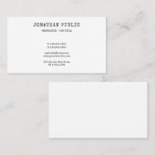 Nostalgische look Professioneel Elegant Sjabloon C Visitekaartje (Voorkant / Achterkant)