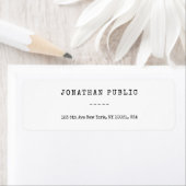 Nostalgische look Sjabloon Elegant retouradres Etiket (Insitu)