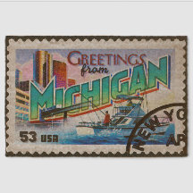 Nostalgische Michigan Welkomstmat