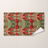 Nostalgische Mistletoe en Holly Kerstmis Handdoek (Handdoek)