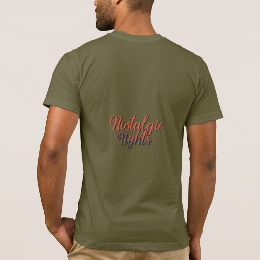 Nostalgische nachten t-shirt (Achterkant)