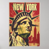 Nostalgische New York Travel Poster (Voorkant)
