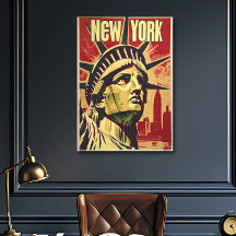 Nostalgische New York Travel Poster