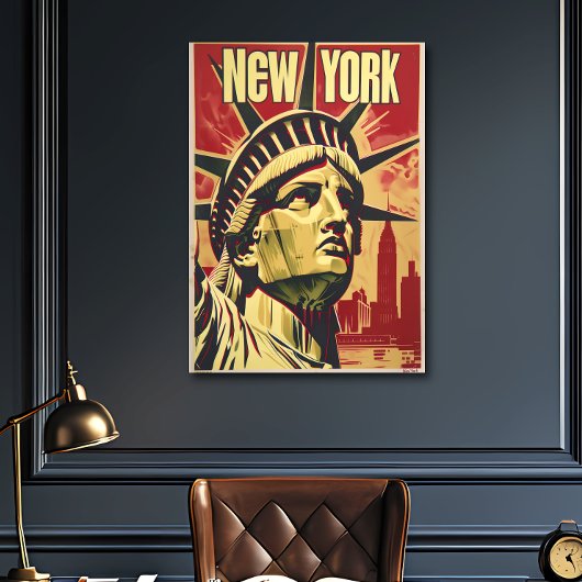Nostalgische New York Travel Poster