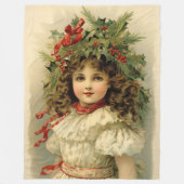 Nostalgische Noel Classic Kerstdeken Fleece Deken (Voorkant)