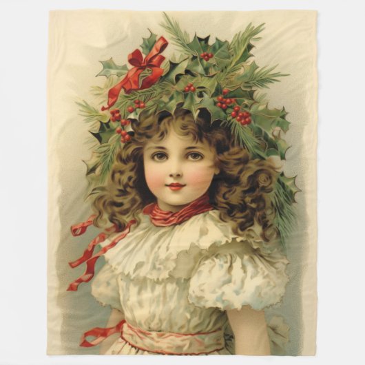 Nostalgische Noel Classic Kerstdeken Fleece Deken (Voorkant)