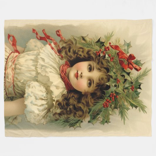 Nostalgische Noel Classic Kerstdeken Fleece Deken (Voorkant (Horizontaal))