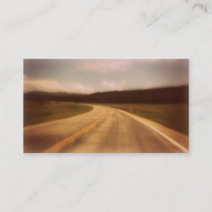 Nostalgische Open Road Funeral Prayer Card Horizon Visitekaartje
