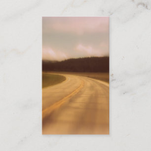 Nostalgische Open Road Funeral Prayer Card Vertica Visitekaartje