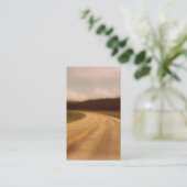 Nostalgische Open Road Funeral Prayer Card Vertica Visitekaartje (Staand voorkant)