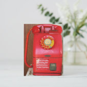  Nostalgische Oude Klassieke Telefoon van de Retro Briefkaart (Staand voorkant)