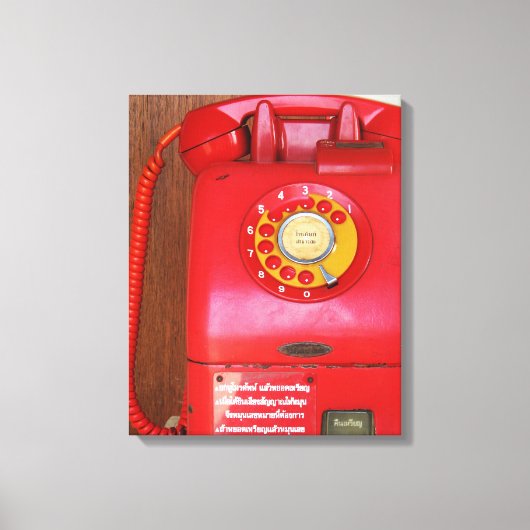  Nostalgische Oude Klassieke Telefoon van de Retro Canvas Afdruk (Voorkant)