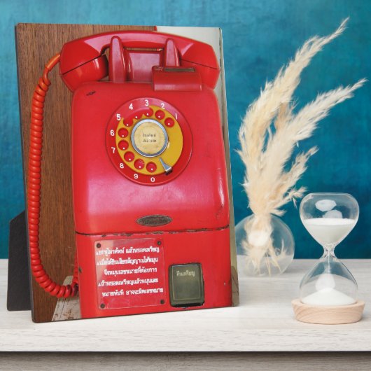  Nostalgische Oude Klassieke Telefoon van de Retro Fotoplaat (Zijkant)