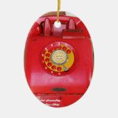  Nostalgische Oude Klassieke Telefoon van de Retro Keramisch Ornament (Voorkant)
