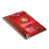 Nostalgische Oude Klassieke Telefoon van de Retro Notitieboek (Rechterzijde)