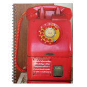 Nostalgische Oude Klassieke Telefoon van de Retro Notitieboek (Voorkant)