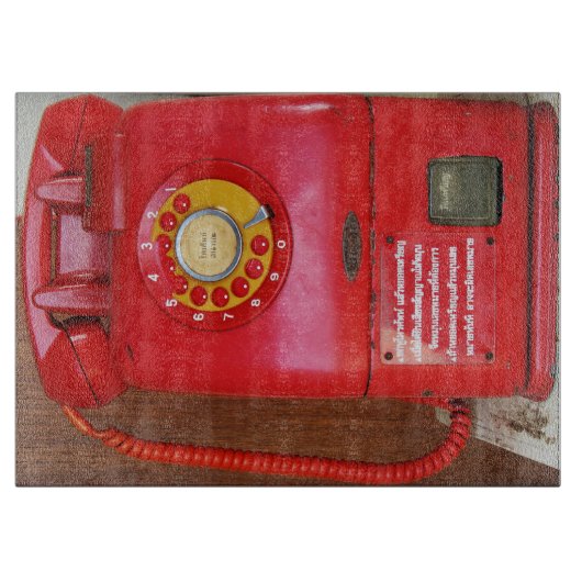  Nostalgische Oude Klassieke Telefoon van de Retro Snijplank (Voorkant)