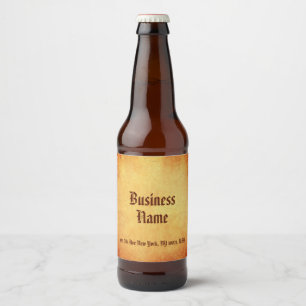 Nostalgische oude papierlook klassieke elegante sj bier etiket