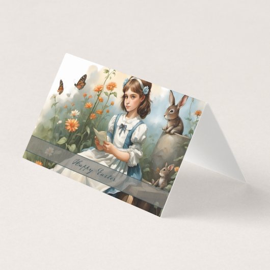 nostalgische paasidylle kaart (Voorkant)