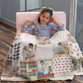 Nostalgische Patchwork Herinneringen: Quiltpatroon Fleece Deken