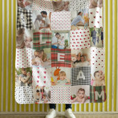 Nostalgische Patchwork Herinneringen: Quiltpatroon Fleece Deken