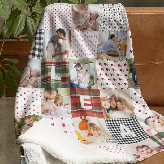 Nostalgische Patchwork Herinneringen: Quiltpatroon Fleece Deken