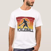 Nostalgische Pickleball Paddle en grafische speler