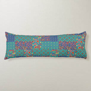 Nostalgische Prints Faux Patchwork Body Pillow Lichaamskussen