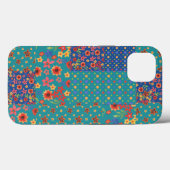 Nostalgische Prints Faux Patchwork iPhone 6 Hoesje (Achterkant (horizontaal))