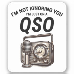Nostalgische QSO  Ham Radio Operator Classic Sticker