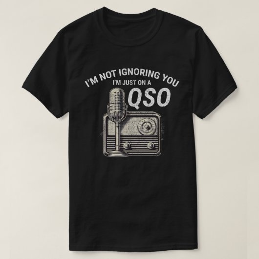 Nostalgische QSO  Ham Radio Operator Classic T-shirt (Design voorkant)