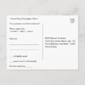 Nostalgische "R.S.V.P." Briefkaart (Achterkant)