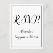 Nostalgische "R.S.V.P." Briefkaart (Voorkant)