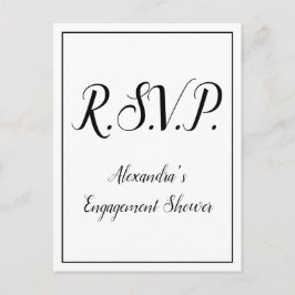 Nostalgische "R.S.V.P." Briefkaart