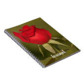 Nostalgische Red Rose Journal-Notitieboek Notitieboek (Rechterzijde)