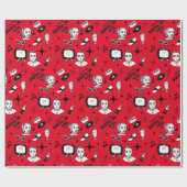 Nostalgische Retro 1950-stijl Cadeaupapier (Vlak)