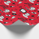 Nostalgische Retro 1950-stijl Cadeaupapier (Hoek)