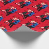 Nostalgische Retro 1950-stijl Cadeaupapier (Hoek)